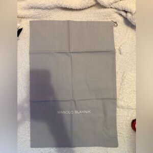 Manolo Blahnik Light Gray Shoe Dust Bag